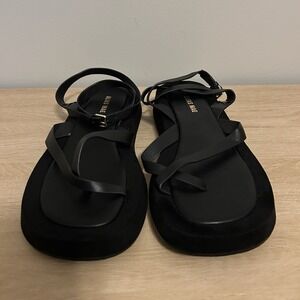 Alias Mae‎ Polly Black Leather Strappy Sandals